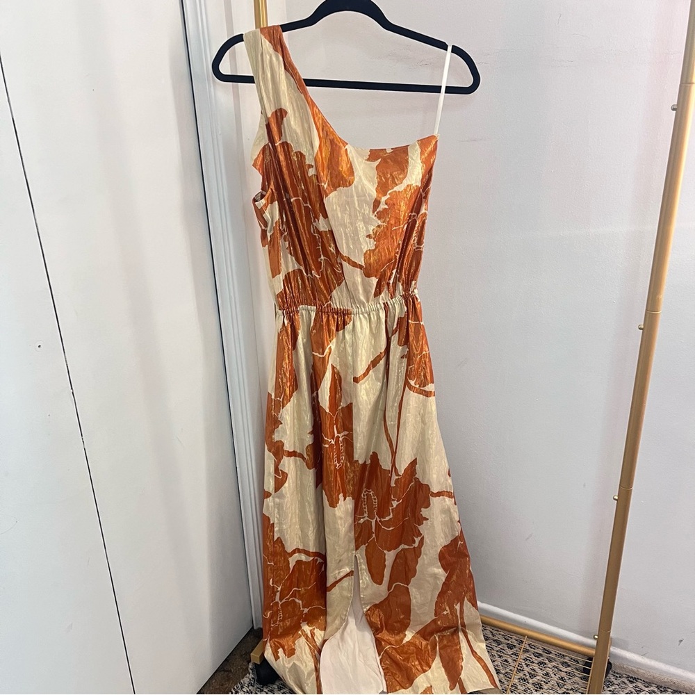 New Padova Colombia Vestido Ariza Natural Floral Midi Dress Large - Picture 7 of 13